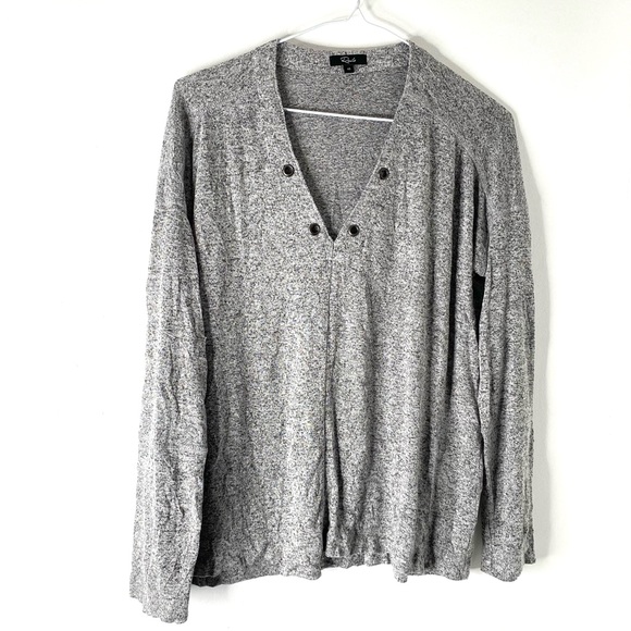 RAILS Leigh Sweater in Melange Grey - Picture 1 of 9